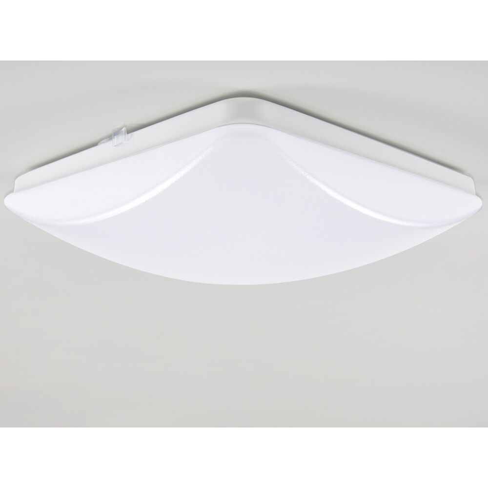 EnviroLite LED 10.75 inch White Puff Flush Mount Ceiling Light